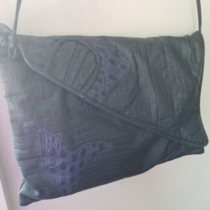 Vintage Navy Blue Clutch
